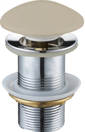 Mexen round click-clack plug, Beige ceramic matt - 79910-62