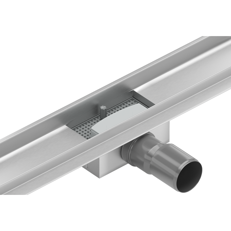 Mexen siphon with filter for linear drain, grey - 1010099