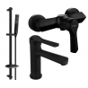 Mexen Sabre DB72 shower set, Black - 72104DB72-70