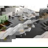 Mexen Carlos 1,5-compartment granite sink with a kitchen mixer tap Carla, spotted black - 6518-76-670700-50