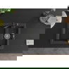 Mexen Carlos 1,5-compartment granite sink with a kitchen mixer tap Carla, spotted black - 6518-76-670700-70