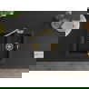 Mexen Carlos 1,5-compartment granite sink with a kitchen mixer tap Carla, Black - 6518-77-670700-50