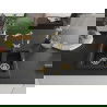 Mexen Carlos 1,5-compartment granite sink with a kitchen mixer tap Carla, Black - 6518-77-670700-50