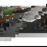 Mexen Carlos 1,5-compartment granite sink with a kitchen mixer tap Carla, Black - 6518-77-670700-50-B