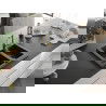 Mexen Carlos 1,5-compartment granite sink with a kitchen mixer tap Carla, Black - 6518-77-670700-50-B
