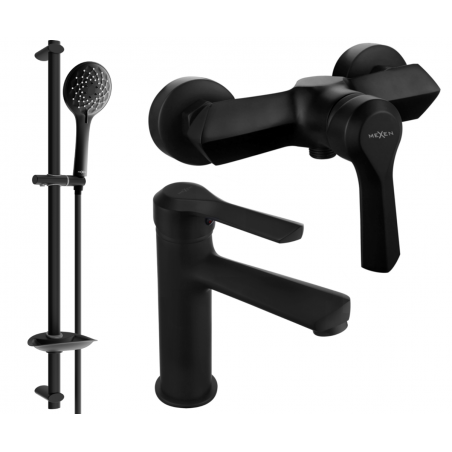 Mexen Sabre DB74 shower set, Black - 72104DB74-70