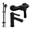 Mexen Sabre DB74 shower set, Black - 72104DB74-70