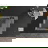 Mexen Enzo 1-compartment granite sink with a drip tray and kitchen mixer tap Carla, Grey - 6506-71-670700-70-B