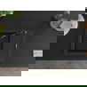 Mexen Enzo 1-compartment granite sink with a drip tray and kitchen mixer tap Carla, Black - 6506-77-670700-70-B