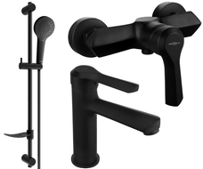 Mexen Sabre DF05 shower set, Black - 72104DF05-70