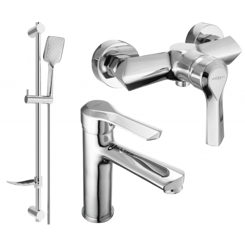 Mexen Sabre DF62 shower set, Chrome - 72104DF62-00