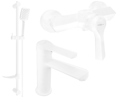 Mexen Sabre DF62 shower set, White - 72104DF62-20
