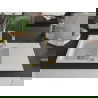 Mexen Matias 1.5-compartment granite sink with a drip tray and kitchen mixer tap Aster, White - 6502-20-73450-57-G