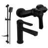 Mexen Sabre DF62 shower set, Black - 72104DF62-70
