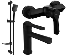 Mexen Sabre DF62 shower set, Black - 72104DF62-70