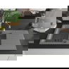 Mexen Matias 1.5-compartment granite sink with a drip tray and kitchen mixer tap Aster, Grey - 6502-71-73450-07-B