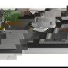 Mexen Matias 1.5-compartment granite sink with a drip tray and kitchen mixer tap Aster, Grey - 6502-71-73450-57-B