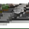 Mexen Matias 1.5-compartment granite sink with a drip tray and kitchen mixer tap Aster, Grey - 6502-71-73450-70-B