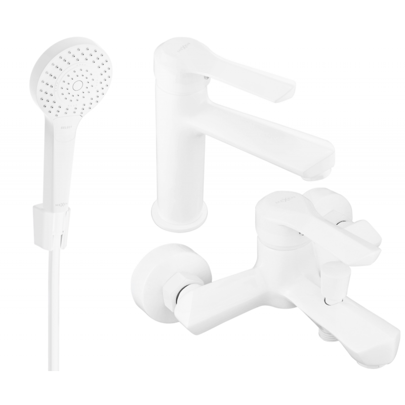 Mexen Sabre R05 bathtub set, White - 72103R05-20