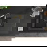Mexen Matias 1.5-compartment granite sink with a drip tray and kitchen mixer tap Aster, spotted black - 6502-76-73450-57-B