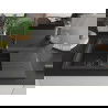 Mexen Matias granite sink 1.5-bowl with drainer and Aster kitchen tap, black speckled - 6502-76-73450-70-B