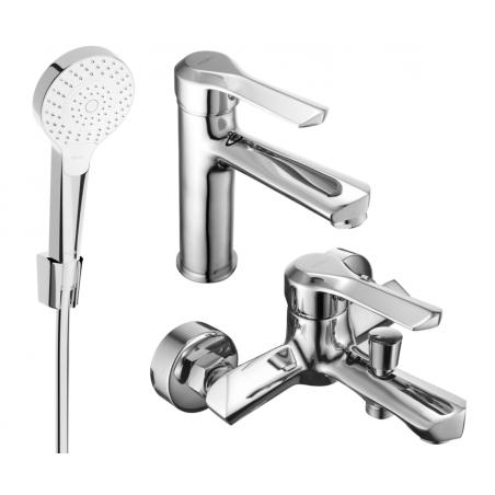 Mexen Sabre R05 bathtub set, Chrome - 72103R05-00