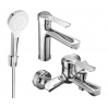 Mexen Sabre R05 bathtub set, Chrome - 72103R05-00