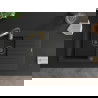 Mexen Matias 1.5-compartment granite sink with a drip tray and kitchen mixer tap Aster, Black - 6502-77-73450-57-B