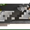 Mexen Mario 2-compartment granite sink with a kitchen mixer tap Aster, White - 6504-20-73450-07-B