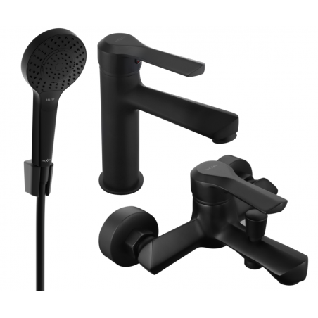 Mexen Sabre R05 bathtub set, Black - 72103R05-70