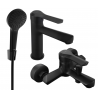 Mexen Sabre R05 bath set, black - 72103R05-70