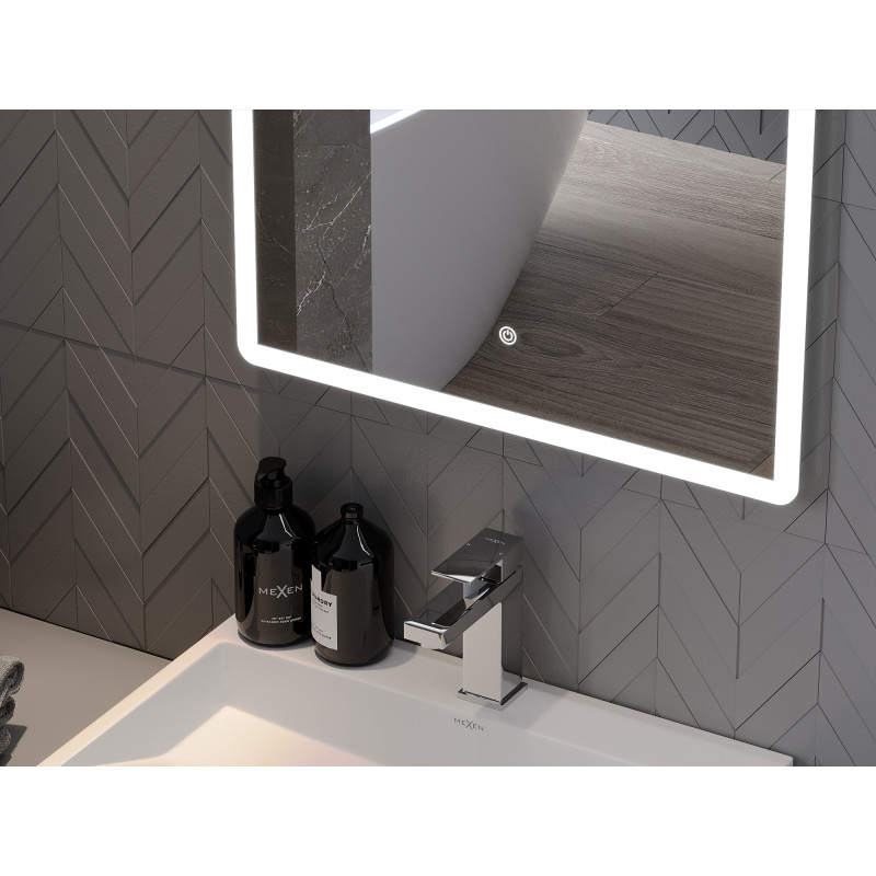 Mexen Navia illuminated bathroom mirror 100 x 80 cm, LED 6000K, anti-fog - 9803-100-080-611-00