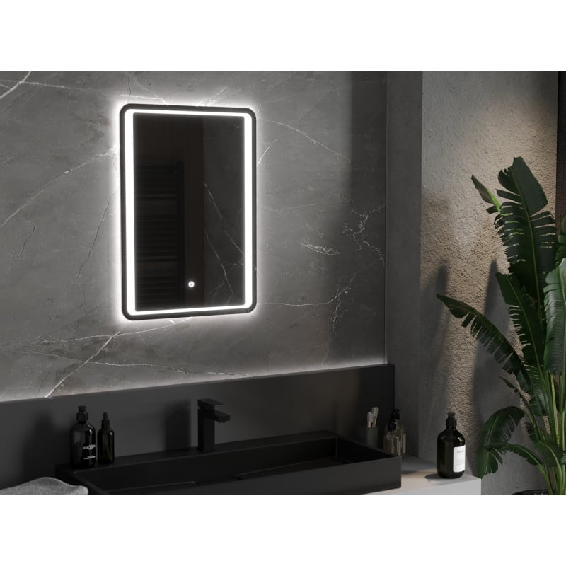 Mexen Zusa bathroom mirror illuminated 50 x 70 cm, LED 6000K, anti-fog - 9808-050-070-611-00