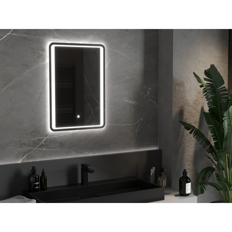 Mexen Zusa illuminated bathroom mirror 50 x 70 cm, LED 6000K, anti-fog - 9808-050-070-611-00