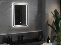 Mexen Zusa bathroom mirror illuminated 50 x 70 cm, LED 6000K, anti-fog - 9808-050-070-611-00