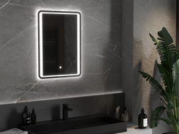 Mexen Zusa illuminated bathroom mirror 50 x 70 cm, LED 6000K, anti-fog - 9808-050-070-611-00