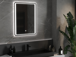 Mexen Zusa bathroom mirror illuminated 60 x 80 cm, LED 6000K, anti-fog - 9808-060-080-611-00