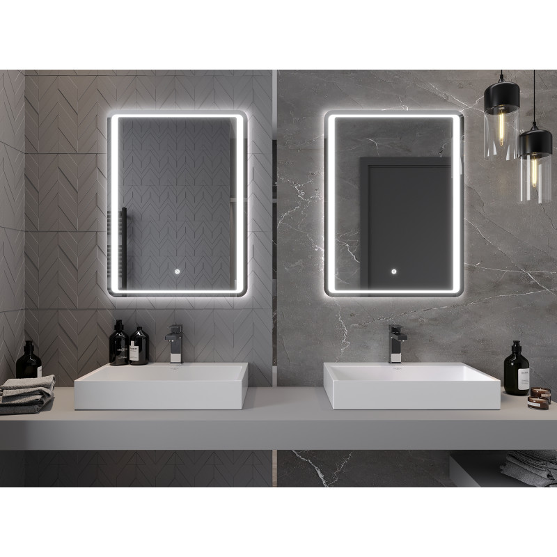 Mexen Zusa backlit bathroom mirror 60 x 80 cm, LED 6000K, anti-fog - 9808-060-080-611-00