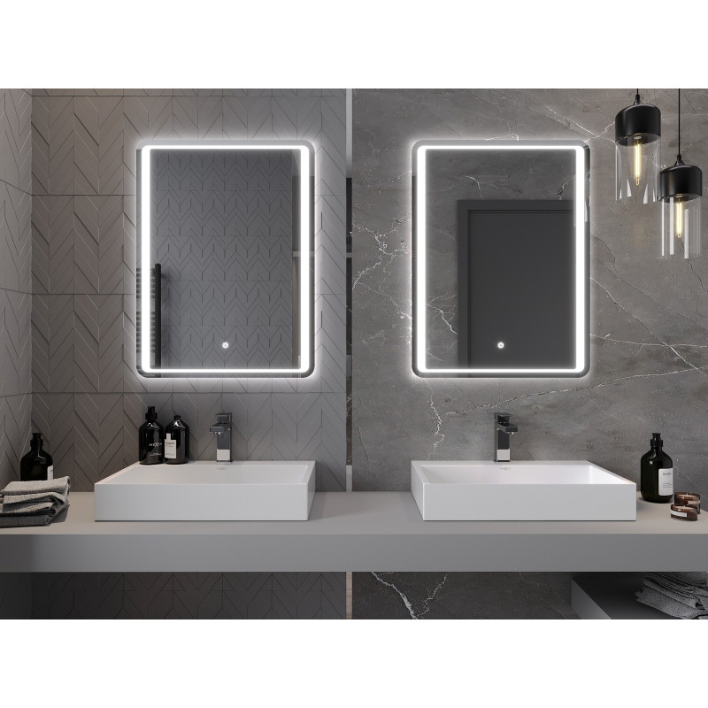 Mexen Zusa illuminated bathroom mirror 60 x 80 cm, LED 6000K, anti-fog - 9808-060-080-611-00