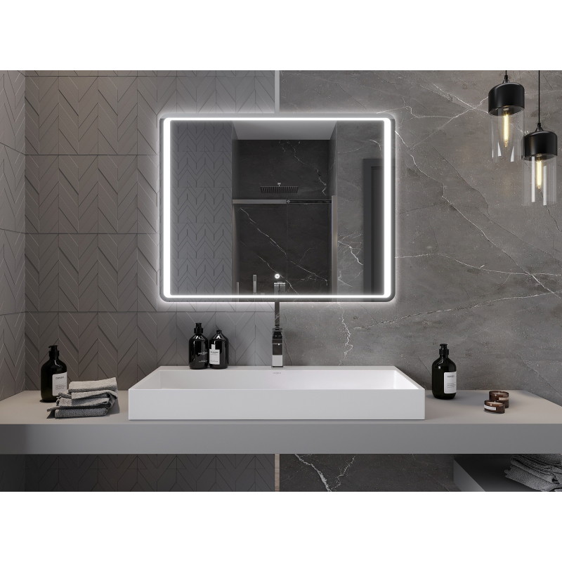 Mexen Zusa bathroom mirror with backlight 100 x 80 cm, LED 6000K, anti-fog - 9808-100-080-611-00