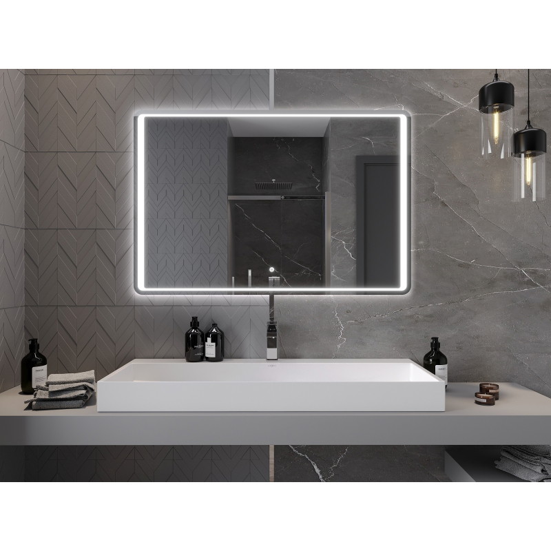 Mexen Zusa illuminated bathroom mirror 120 x 80 cm, LED 6000K, antifog - 9808-120-080-611-00