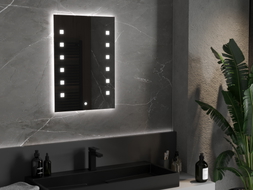 Mexen Ner backlit bathroom mirror 50 x 70 cm, LED 6000K, anti-fog - 9809-050-070-611-00