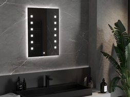 Mexen Ner bathroom mirror with LED lighting 50 x 70 cm, 6000K, anti-fog - 9809-050-070-611-00