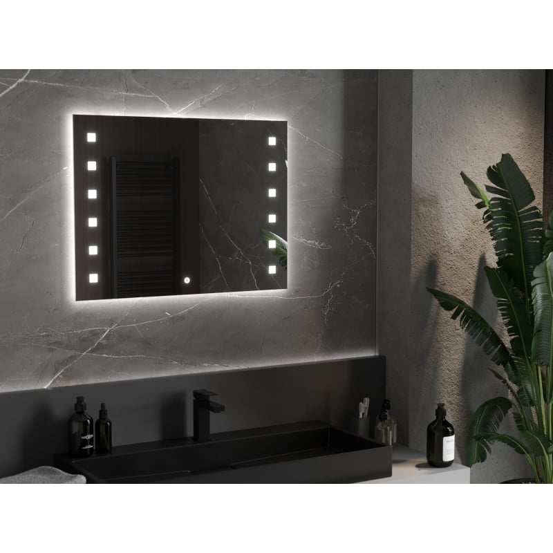Mexen Ner illuminated bathroom mirror 80 x 60 cm, LED 6000K, anti-fog - 9809-080-060-611-00