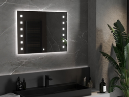 Mexen Ner illuminated bathroom mirror 80 x 60 cm, LED 6000K, demister - 9809-080-060-611-00