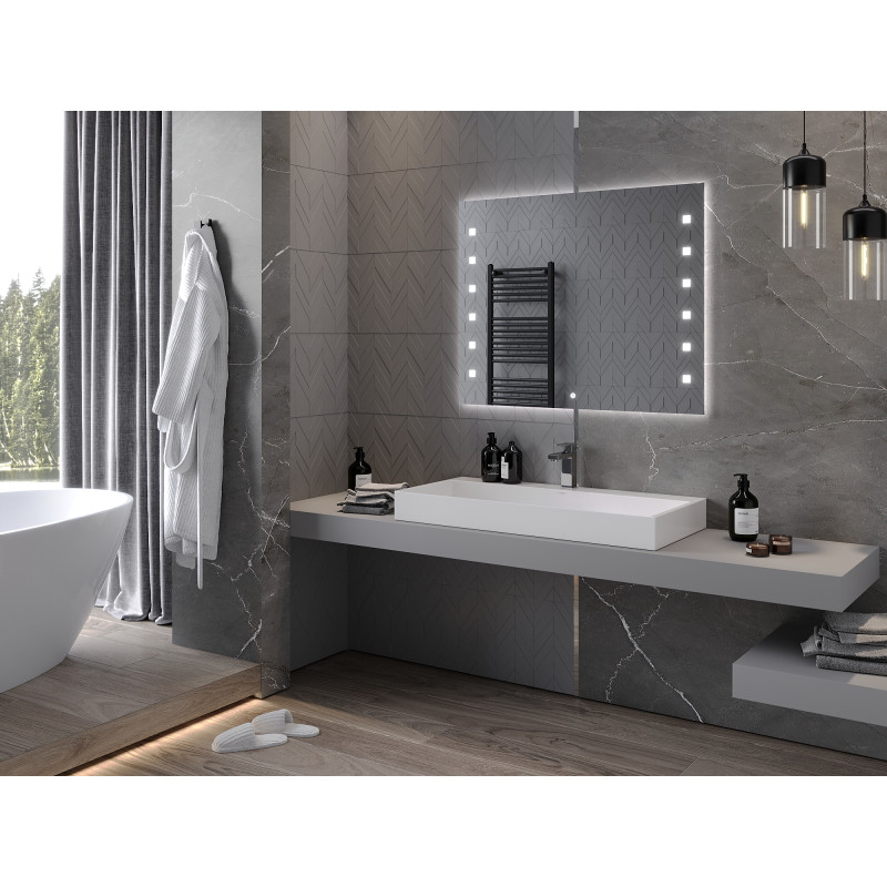 Mexen Ner illuminated bathroom mirror 100 x 80 cm, LED 6000K, anti-fog - 9809-100-080-611-00