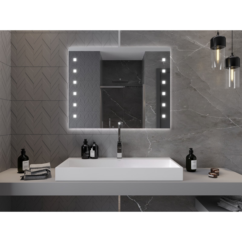 Mexen Ner illuminated bathroom mirror 100 x 80 cm, LED 6000K, anti-fog - 9809-100-080-611-00