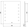 Mexen Ner illuminated bathroom mirror 60 x 80 cm, LED 6000K, demister - 9809-060-080-611-00