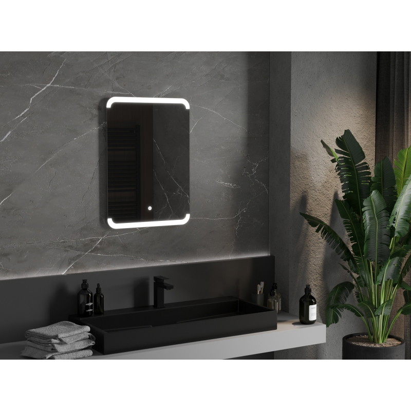 Mexen Nida bathroom mirror illuminated 50 x 70 cm, LED 6000K, anti-fog - 9806-050-070-611-00