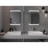 Mexen Nida illuminated bathroom mirror 50 x 70 cm, LED 6000K, anti-fog - 9806-050-070-611-00